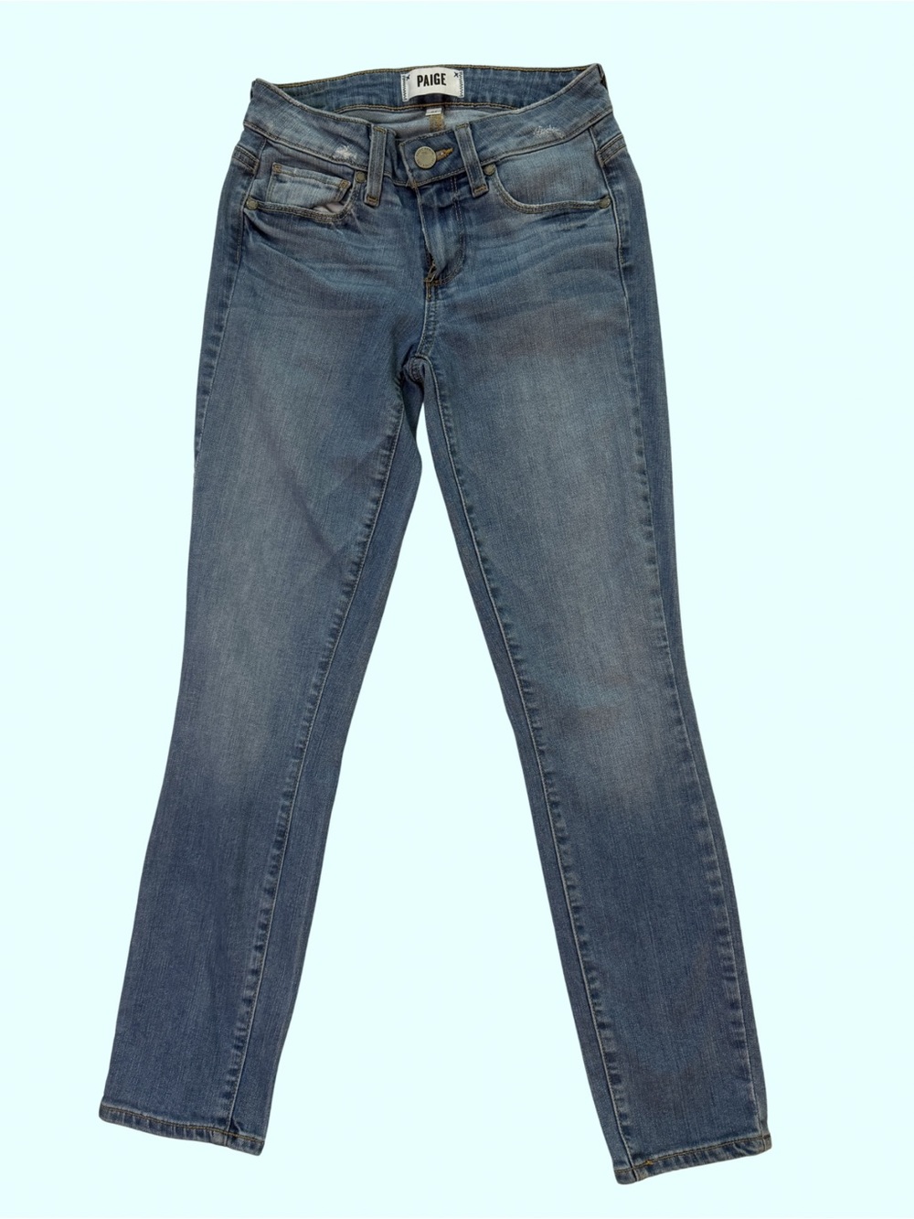 PAIGE Women's Verdugo Crop Blue Jeans